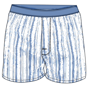 Fashion sewing patterns for MEN Underwear Boxer 3016